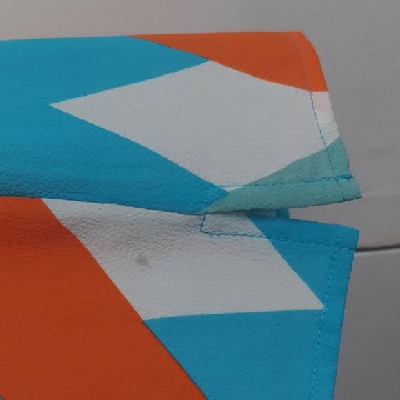 JM Studio by John Meyer Geometric Lattice Print Blouse Size Medium NWT - Picture 7 of 15